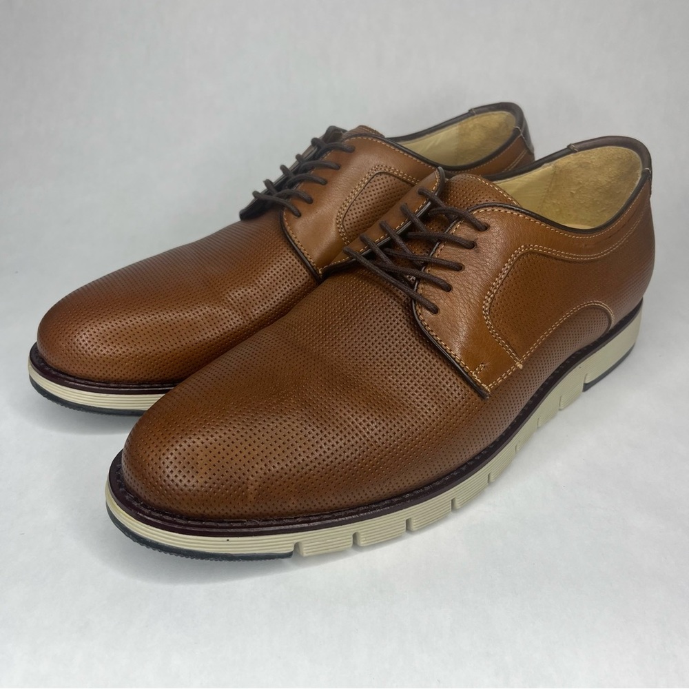Johnston & Murphy Men’s Brown Sheepskin Dress Shoes